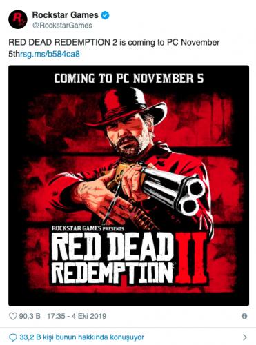 RED DEAD REDEMPTION 2 COMING TO PC NOVEMBER 5TH